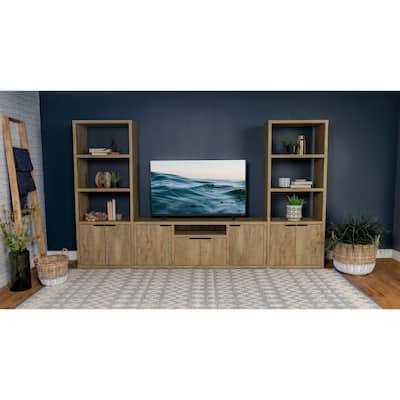 Tabby 3-Piece Entertainment Center With 60" TV Stand Mango