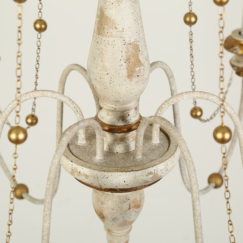 The Gray Barn Farmhouse Wood Chandelier French Country Classic Lights