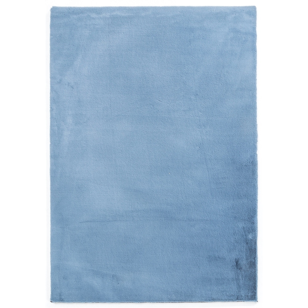 Rabbit-Collection Thick Faux-Fur Area Rug