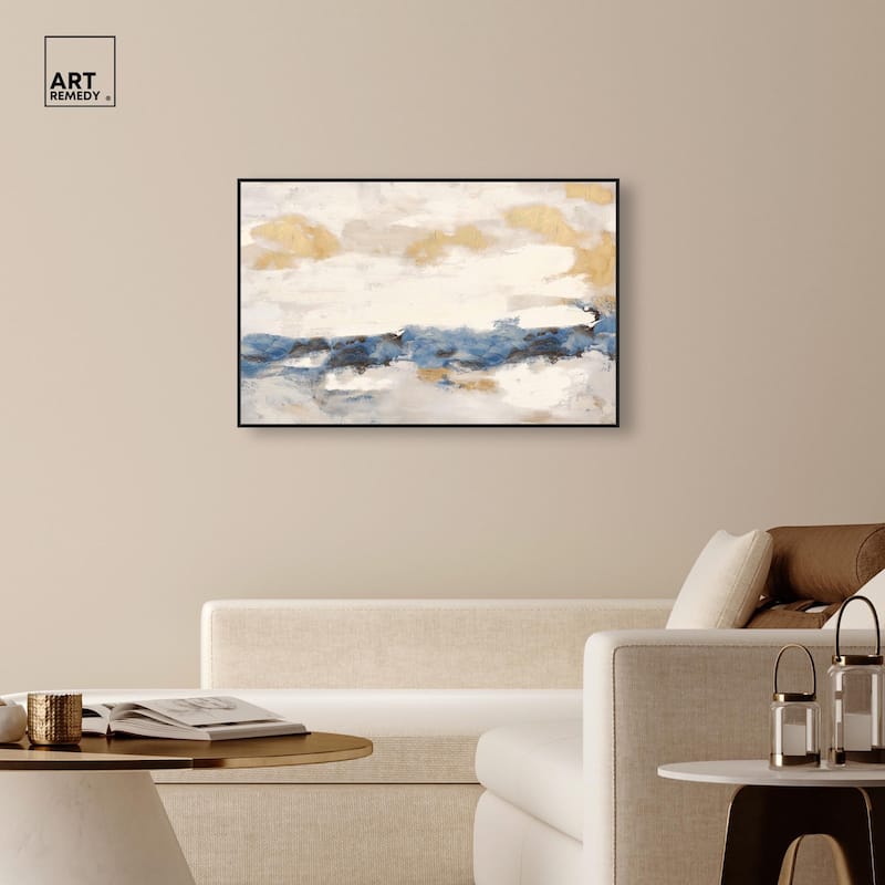 Mountain Mist Canvas Digital Abstract Art by Art Remedy