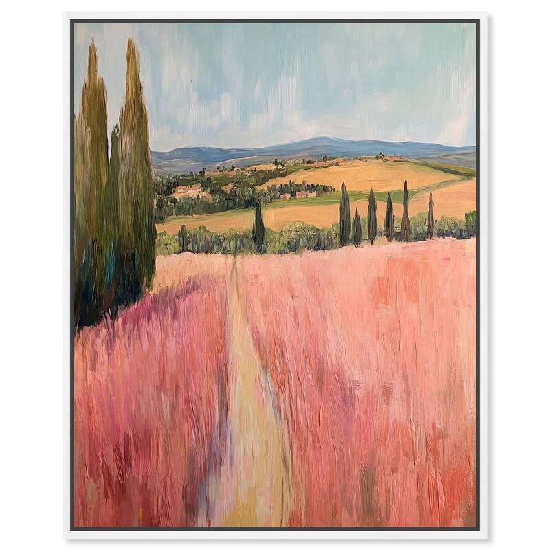 Cypress Path Canvas by Art Remedy - White - 24" x 30"