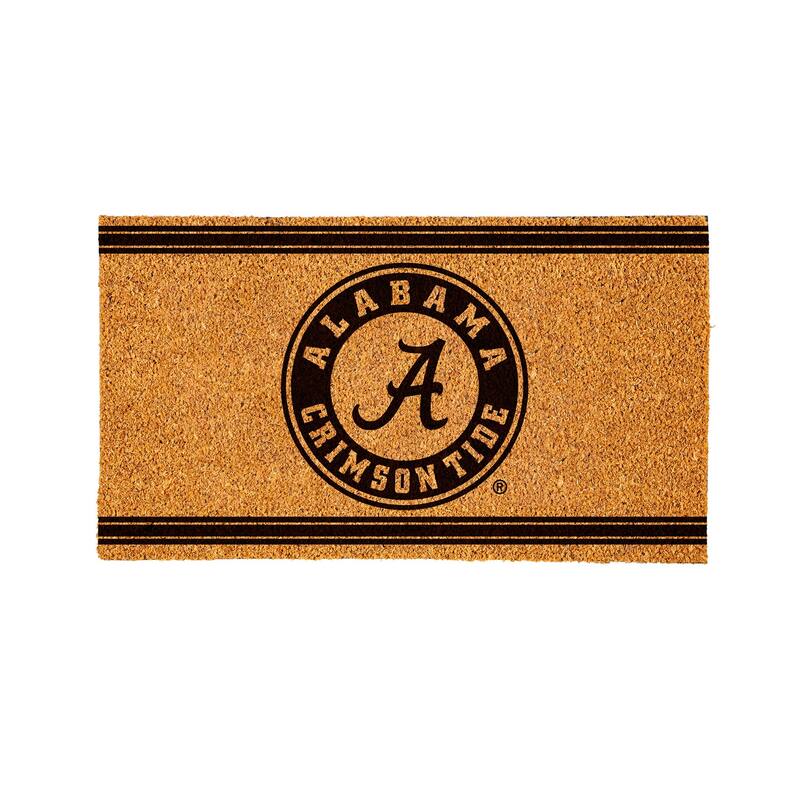 University of Alabama PVC Door Mat - Black