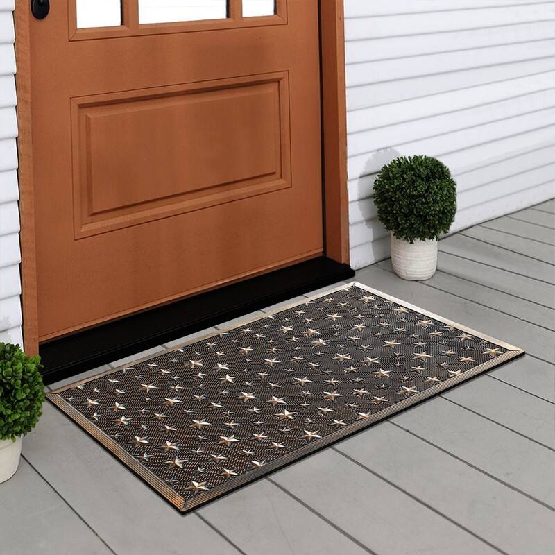 A1HC Rubber Pin Welcome Door Mats, Hand Finished, Non-Slip Backing Rubber, Heavy Duty Floormats