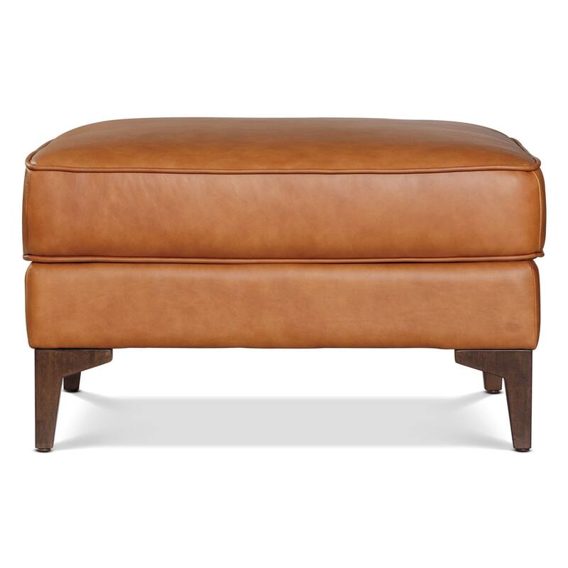 Poly & Bark Essex Genuine Italian Leather Rectangular Ottoman