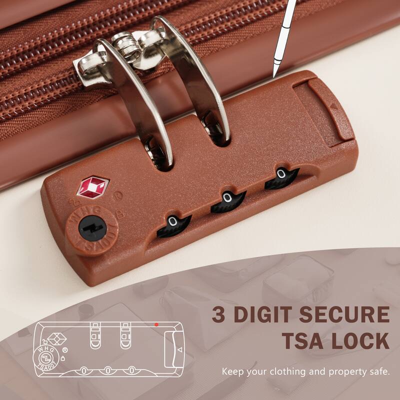 Front Opening Luggage Set 3 Piece,USB Port, Expandable Luggage with Handle Bag Spinner Wheels TSA Lock
