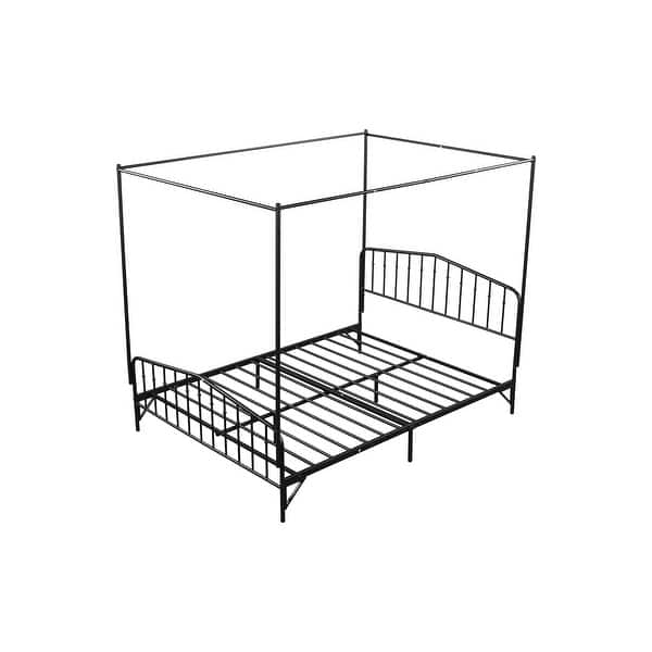 Detachable Queen AntiNoise Metal Canopy Bed Bed Bath & Beyond 36409907