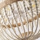 preview thumbnail 6 of 6, Retro Vintage 4-Light Wood Beaded Pendant Bohemian Home Decor For Kitchen Island