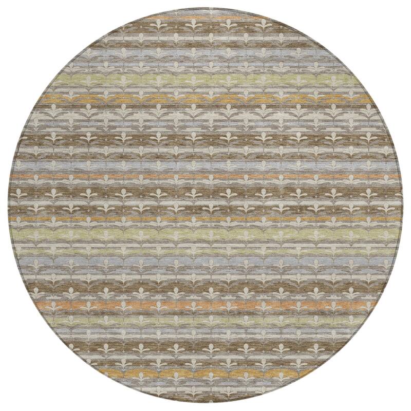 Machine Washable Indoor/ Outdoor Stripe Bramlage Chantille Rug