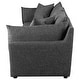 preview thumbnail 5 of 16, Sasha 3-Piece Upholstered Sofa Barely Black