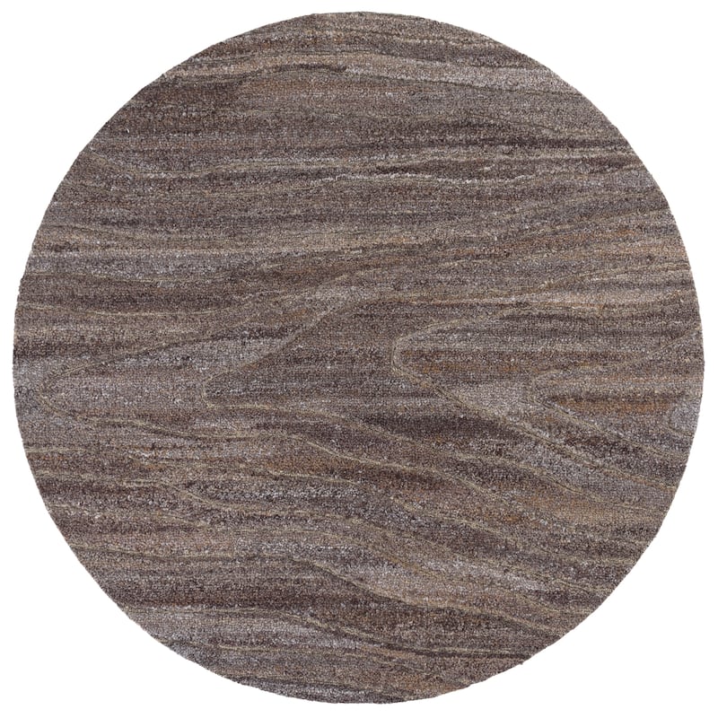 SAFAVIEH Handmade Harvest Arwa Rug - 6' Round - Brown