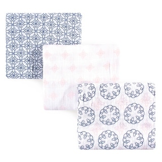 Yoga Sprout Baby Girl Cotton Muslin Swaddle Blankets, Whimsical, One Size - Whimsical - One Size