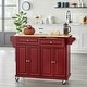 preview thumbnail 12 of 35, Simple Living Georgia Kitchen Cart