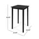 preview thumbnail 31 of 29, Polaris Outdoor 26" Square 3 Piece Wood and Wicker Bar Height Set by Christopher Knight Home