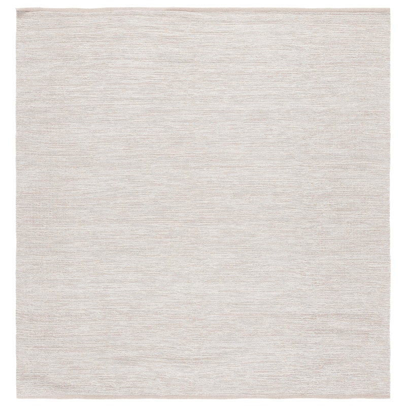 SAFAVIEH Handmade Montauk Willie Cotton Rug - 6' Square - Beige