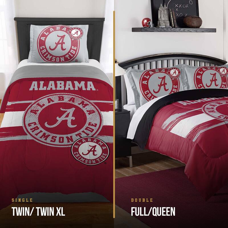 NCAA Alabama Crimson Tide Officially Licenced Comforter & Sham set