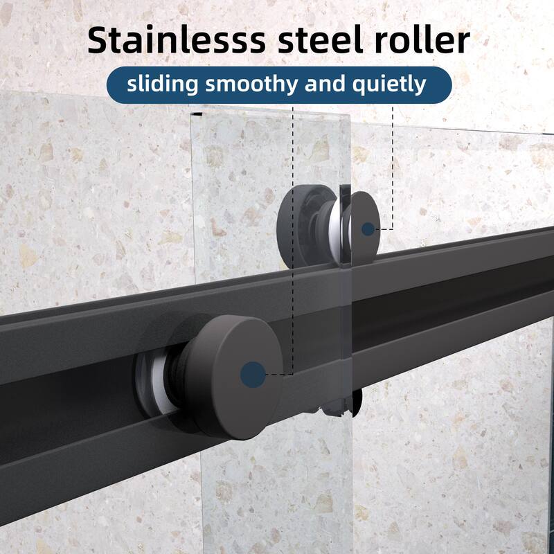 Bypass shower door, sliding door