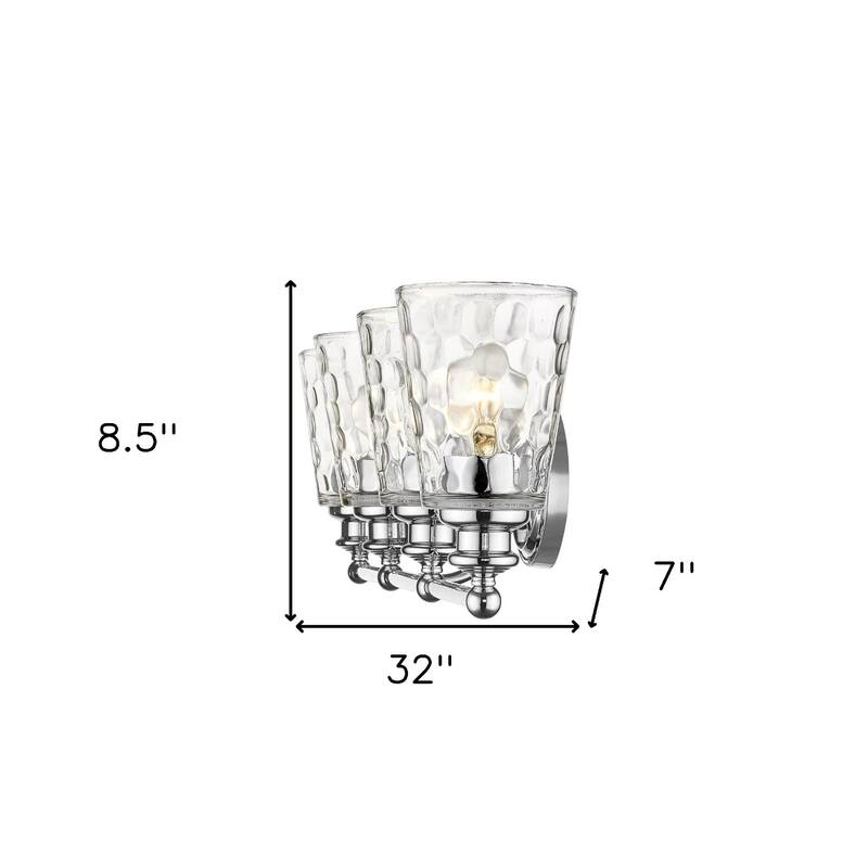 Modern Transitional Hardwired Wall Light with Reversible Mount and Clear Glass Shade LED Compatible