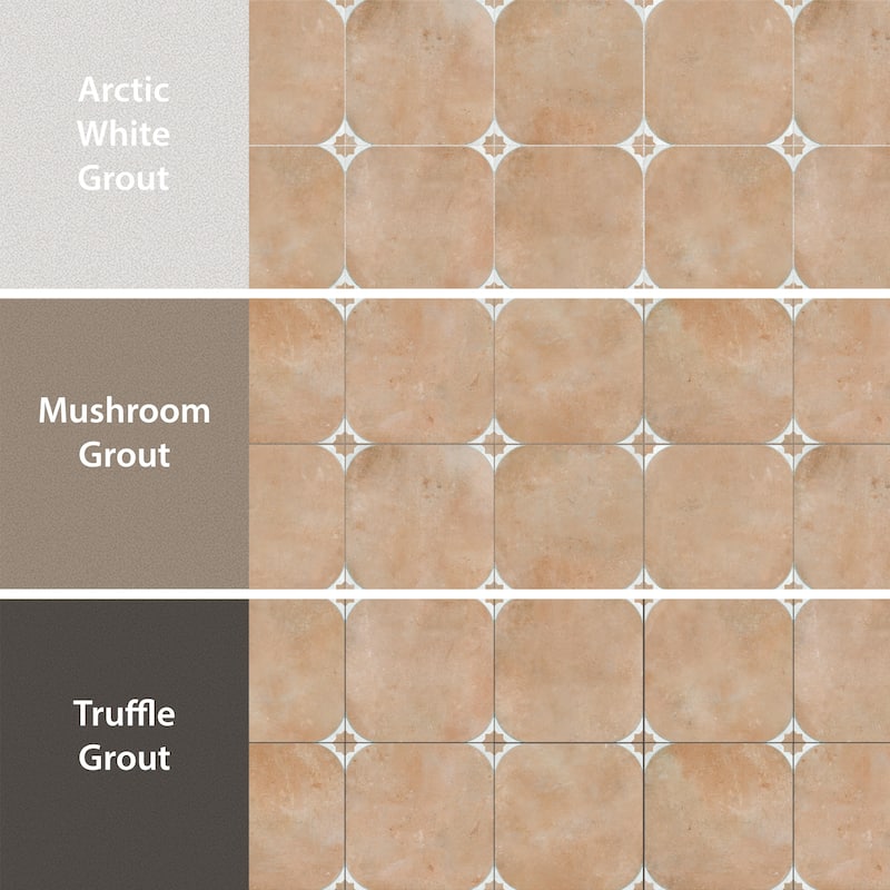 Merola Tile Tetuan Cotto 17-3/8" x 17-3/8" Porcelain Floor and Wall Tile