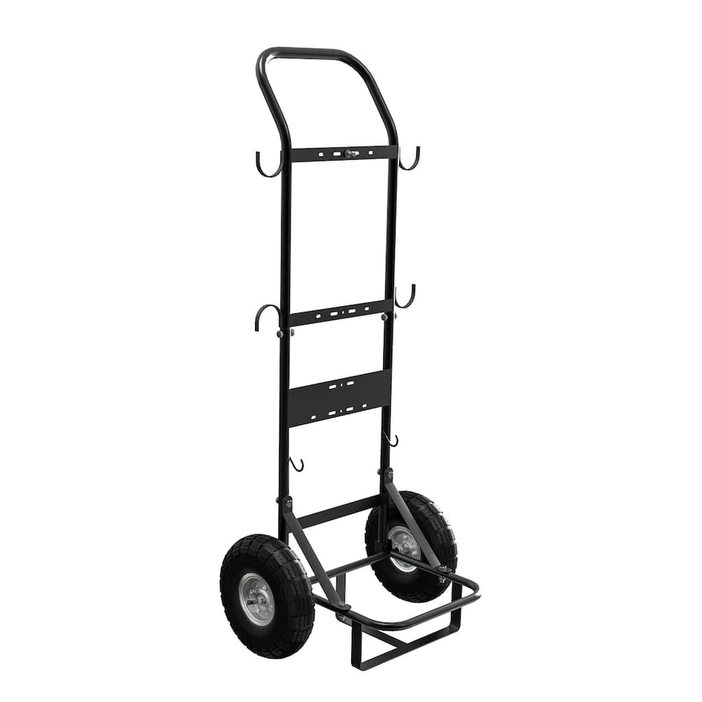 CAMPLUX 300 lb. Capacity 2-Wheel Folding Steel Hand Truck for Portable Water Heater