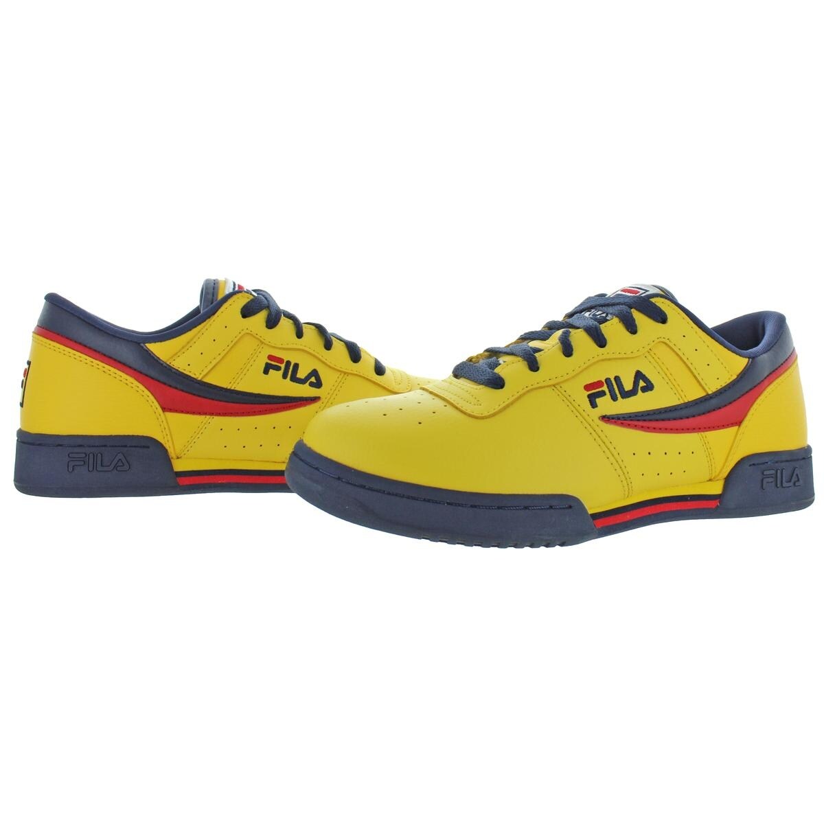 Shop Fila Mens Original Fitness Casual Shoes Leather Athleisure