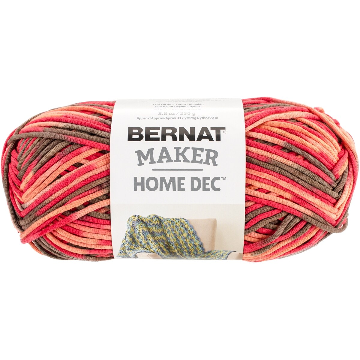 Shop Bernat Maker Home Dec Yarn Spice Variegate Free Shipping On