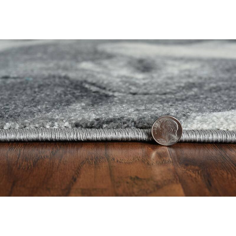 Strick & Bolton Rizzetta MarbleGrey Area Rug
