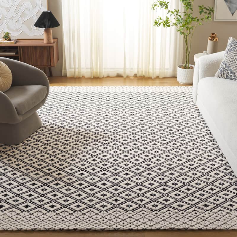 SAFAVIEH Handmade Marbella Gillette Boho Geometric Wool & Viscose