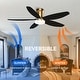 preview thumbnail 12 of 18, 36/42/48 Inches Flush Mount Ceiling Fan for Small Room,Living Room,Bedroom,Patio