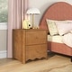 preview thumbnail 1 of 48, Max and Lily Sutton 2 Drawer Nightstand Pecan