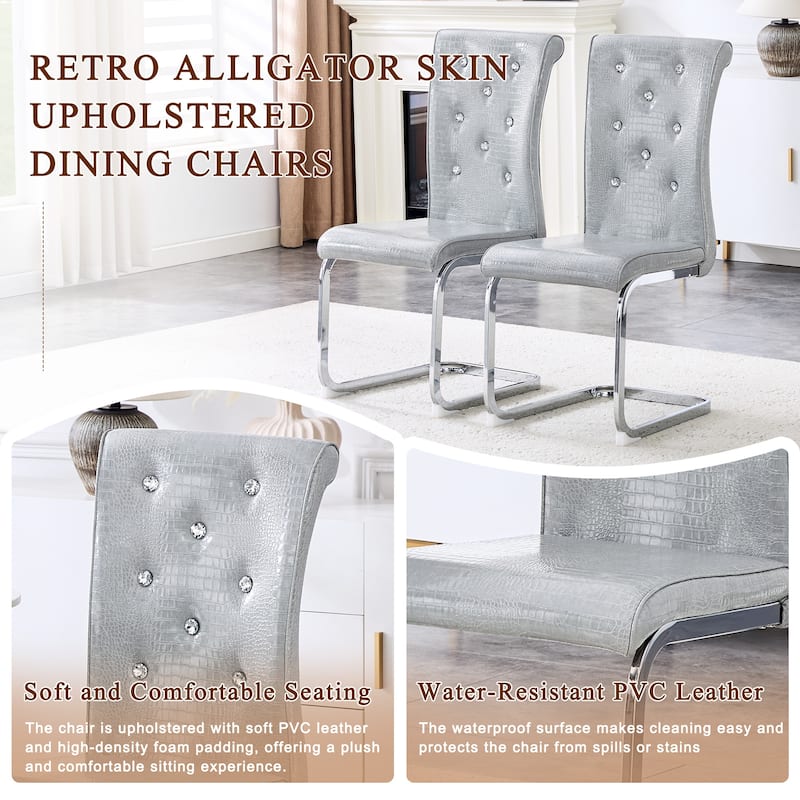 Dining Chair Side Chair Kitchen Chair Leisure Chair Lounge Chair Office Chair Armless Chair with Metal Legs