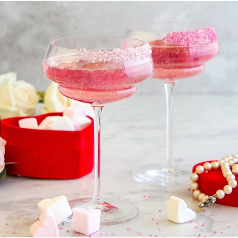 Luigi Bormioli Set of 4 Backdoor 20s Great Gatsby Cocktail Glasses - 10 oz