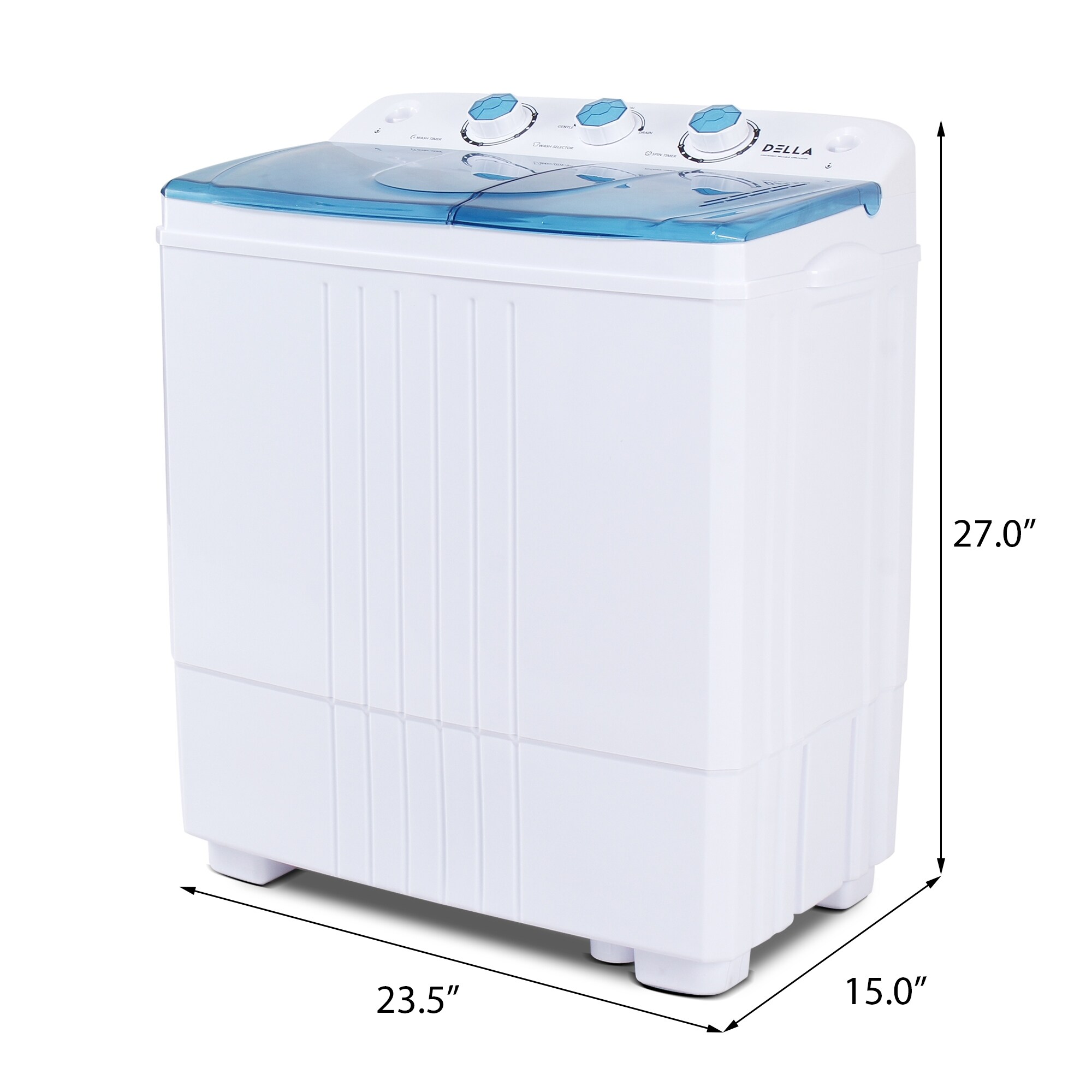 Shop Della Small Portable Compact Washing Machine W Spin Dryer Rv