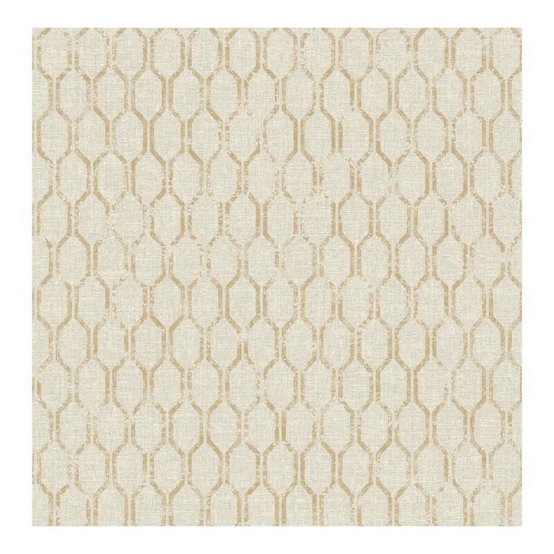 Advantage Elodie Neutral Geometric Wallpaper - 20.5 x 396 x 0.025