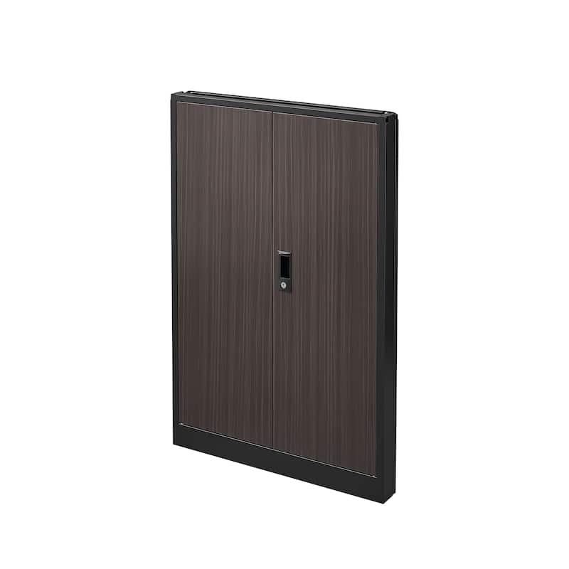 GDFStudio - Benjamin Metal Folding Storage Cabinet with Secure Locking Doors and Flexible Organization