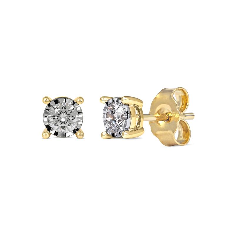1/20ct - 3/4ct TDW Diamond Stud Earrings in Silver for Women