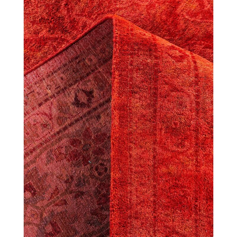 Contemporary Overdyed Wool Hand Knotted Area Rug - 6' 1" x 8' 2"
