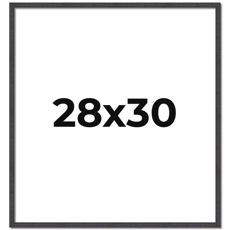 28x30 Frame Brown Solid Wood Picture Frame - Complete Modern Photo