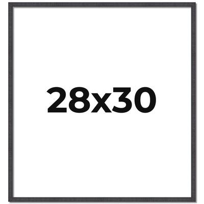 28x30 Frame Brown Solid Wood Picture Frame - Complete Modern Photo