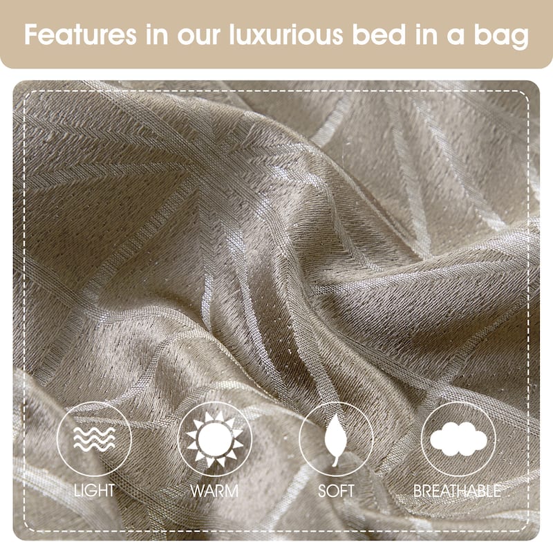 Nanshing Bryan 6 Piece Glam Geometric Comforter Set