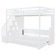preview thumbnail 23 of 24, Full Over Full Size Murphy Bed with Hydraulic Lift & Desk Design