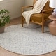 preview thumbnail 82 of 121, SAFAVIEH Handmade Micro-Loop Courteney Transitional Wool Rug 3' Round - Light Grey/Ivory
