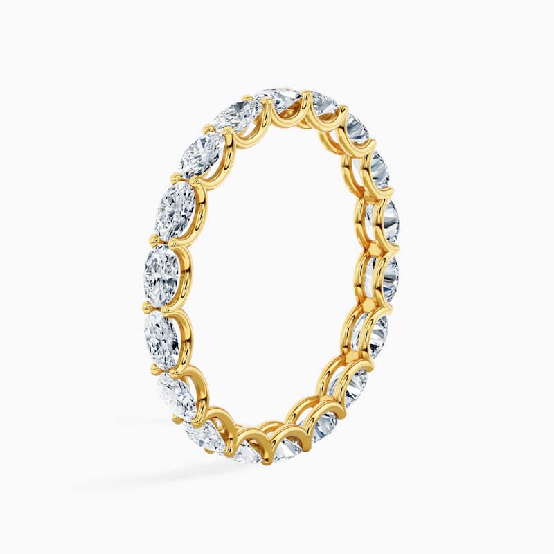 Auriya 14k Gold Oval East-West Lab Grown Diamond Eternity Band 1.80 - 8.25 ct. tw. (F-G, VS)