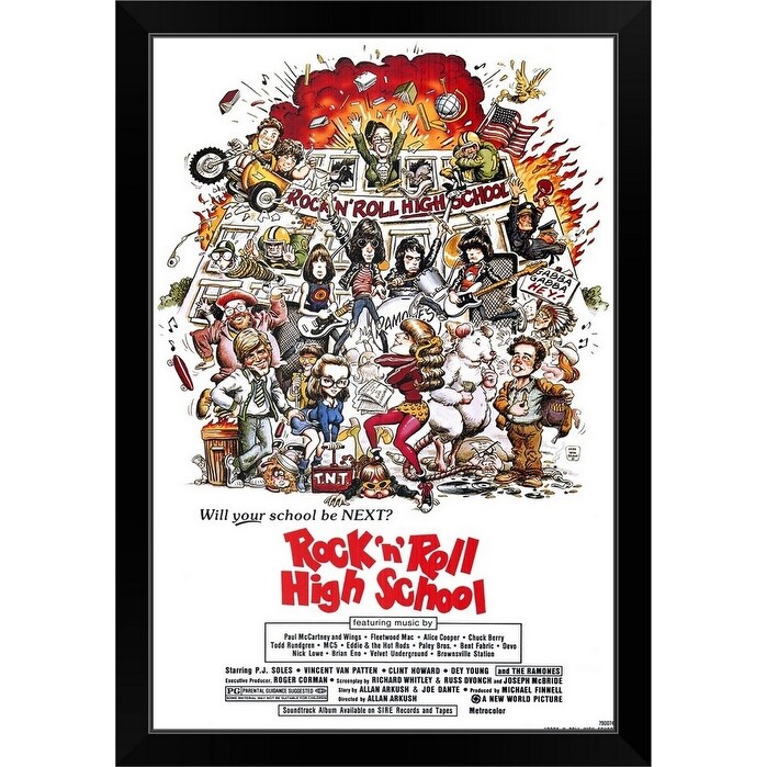 Rock N Roll High School 1979 Black Framed Print Overstock