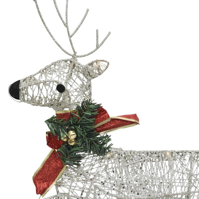 Edy 7pc Outdoor and Christmas Decoration, 140 Gold LED - Gold Yellow