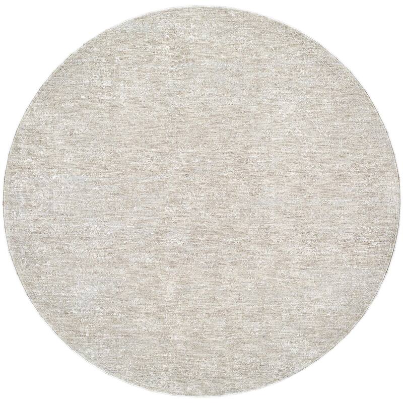 Livabliss Poet Traditional Area Rug - Light Slate - 6'7" x 6'7"