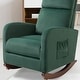 preview thumbnail 25 of 23, AVAWING Mid Century Nursery Rocking Chair Upholstered Velvet High Back Armchair Set of 2