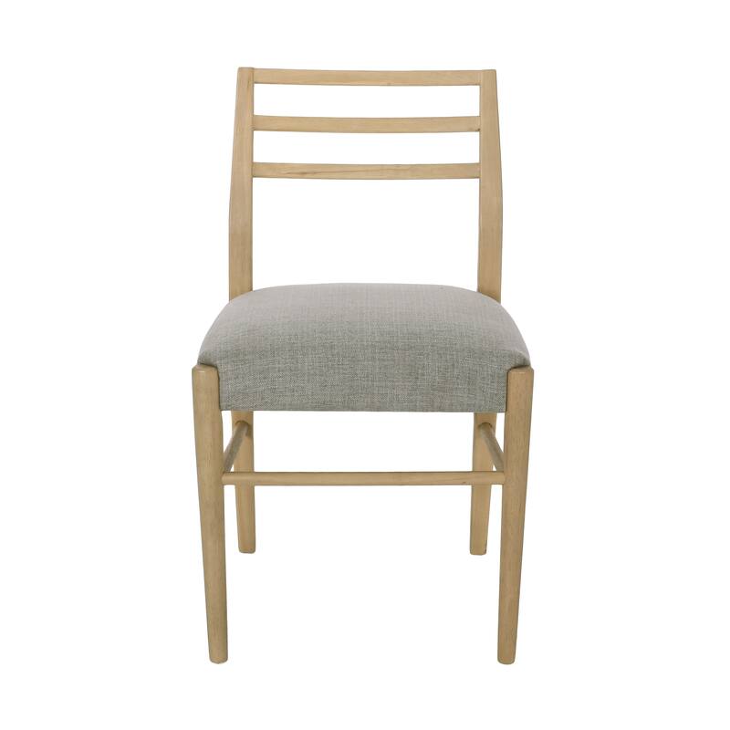 Farmhouse style dining chairs with ladder back，set of two