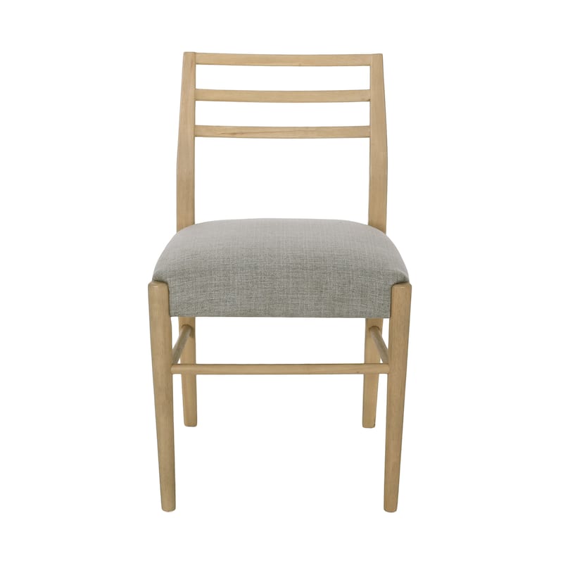 Fescue Fabric and Rubberwood Upholstered Dining Chairs (Set of 2) by Christopher Knight Home