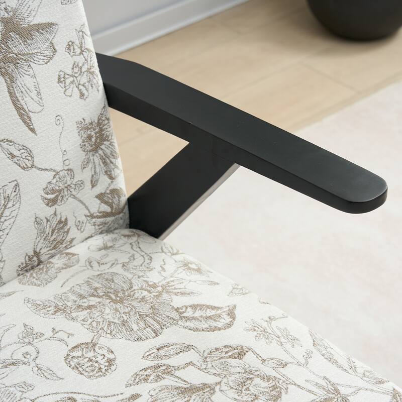 Upholstered Lounge Armchair, Ergonomic Single Sofa Chair, Reading Chair with Seat Cushion for Living Room, Study