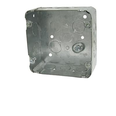 American Imaginations 4.78 in. x 4.68 in. x 2.44 in. Stainless Steel Junction Box Square; Stainless Steel Hardware - N/A